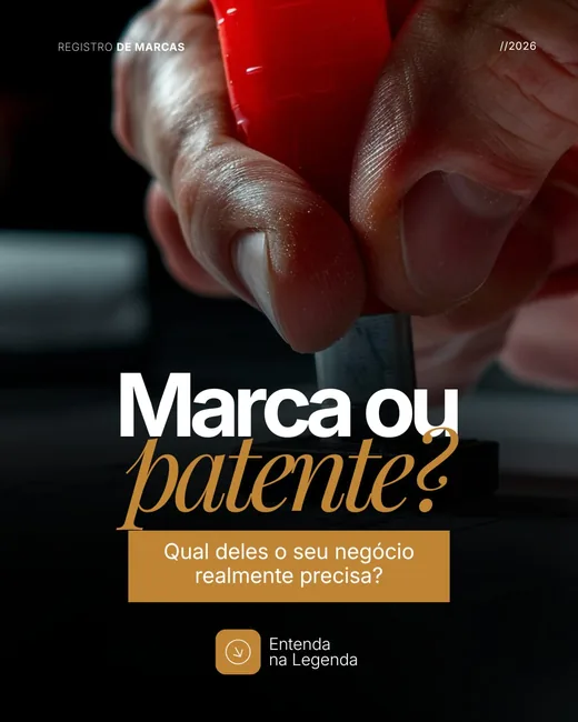 Arte educativa sobre marca ou patente
